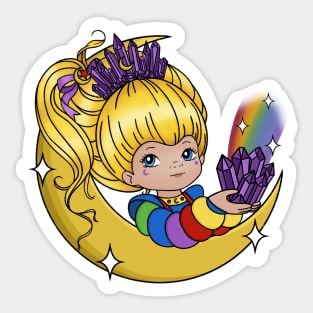 Rainbow Crystal Brite Girl Sticker